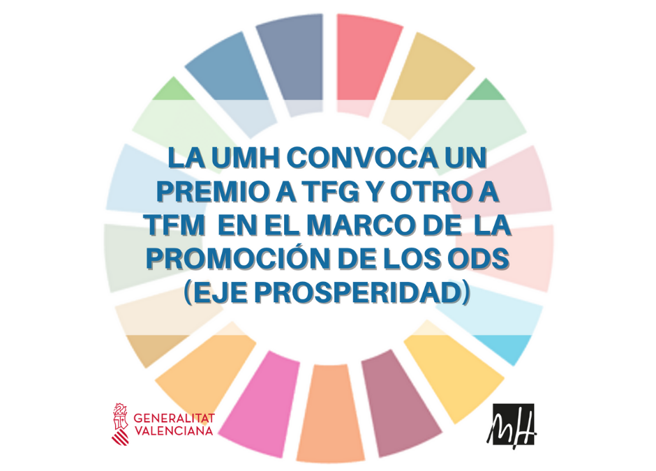 Abierta la presentación de solicitudes a premios TFG y TFM en el marco de promoción de los Objetivos de Desarrollo Sostenible